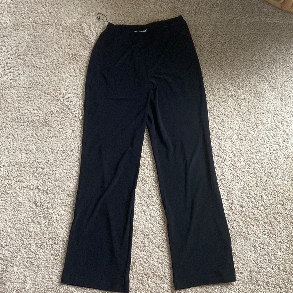 Dressbarn Pants Size 8 Black Cuffed Career